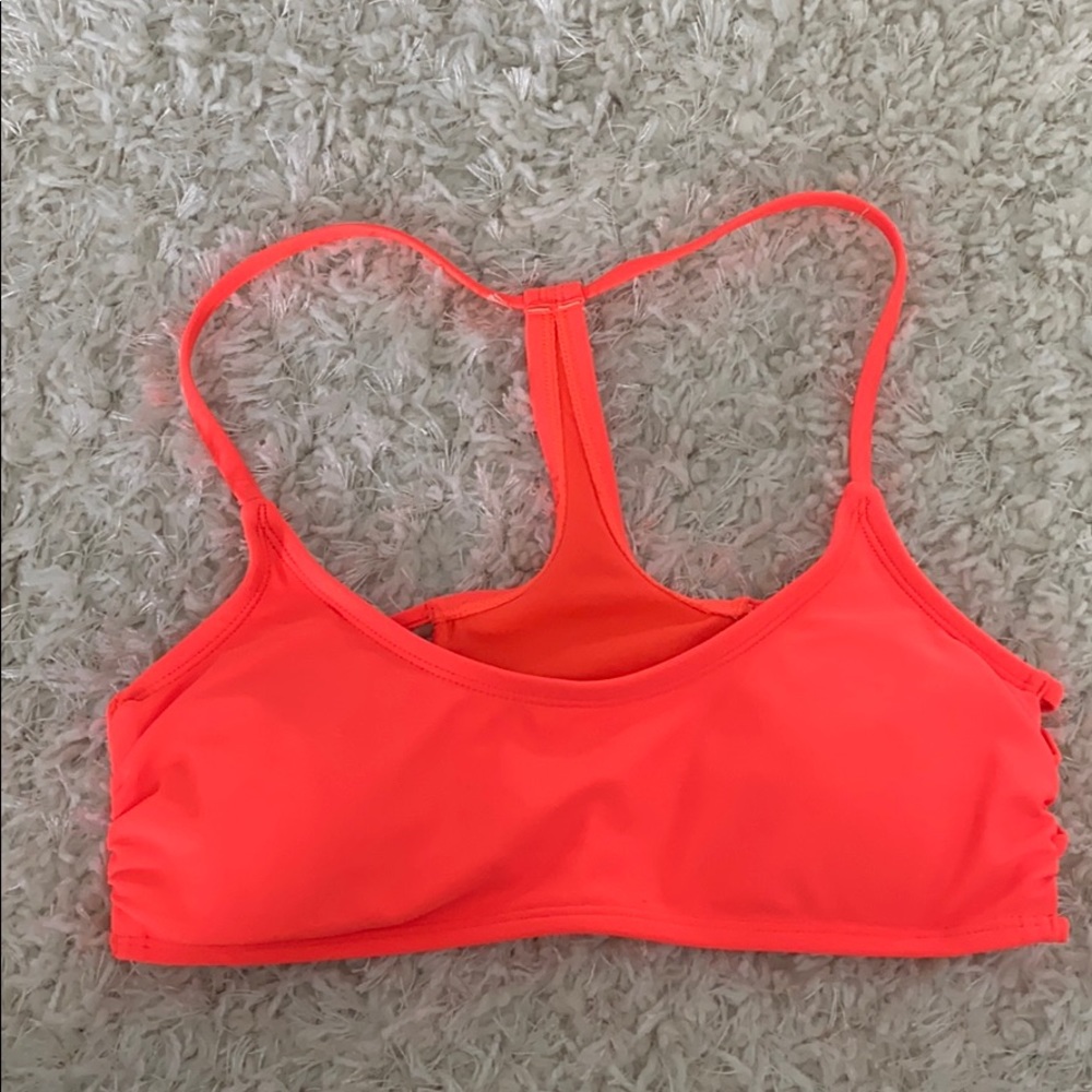 Neon pink/orange bikini top